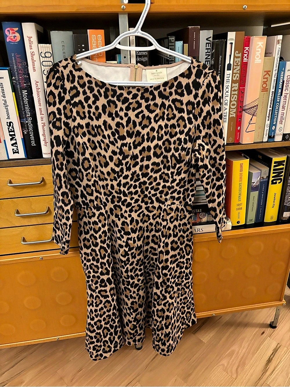 Kate Spade Leopard Print Midi Dress Size 8 Like New